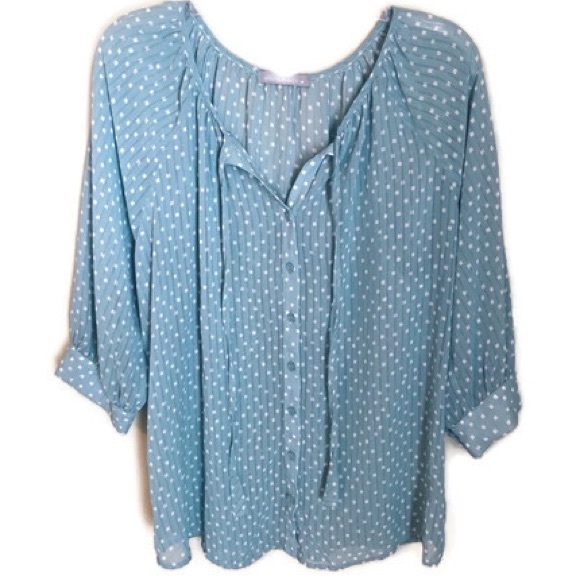 Olivia Moon Tops - 4/$20 Olivia Moon geo print peasant top NWOT
